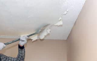 Apartment repair wall plaster pattern for texture popcorn ceiling removal Popcorn ceiling asbestos
